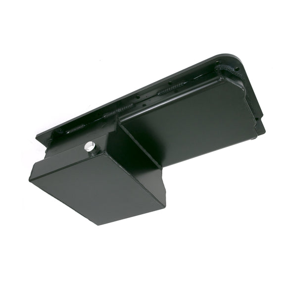 Top Street Performance Oil Pan - Fabricated Aluminum Rear Sump 7-Quart - LS, Black