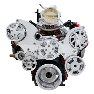 Top Street Performance Serpentine Front Drive System - LS1/LS2, Polished w/ Chrome