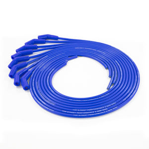 Top Street Performance Universal Ignition Wires - 8.5mm Blue, 135? Plug Boots
