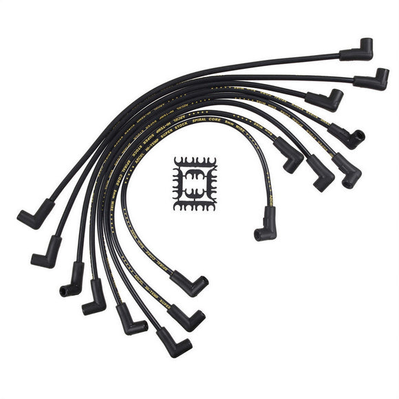 8mm HEI Corrected Cap Plug Wire Set Black
