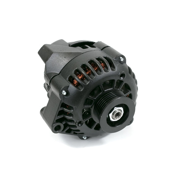 Top Street Performance Alternator - GM CS130D Serpentine Belt 180 Amps, Chrome - LS Car Engines
