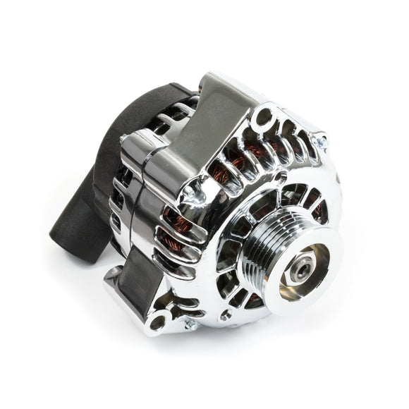 Top Street Performance Alternator - GM CS130D Serpentine Belt 180 Amps, Black - LS Car Engines