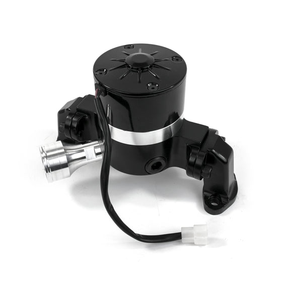 Top Street Performance Electric Water Pump - Aluminum, Black - Chevrolet Small Block