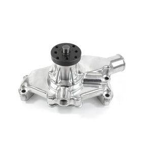 Top Street Performance Mechanical Water Pump - Aluminum, Polished - Chevrolet Small Block Short Neck