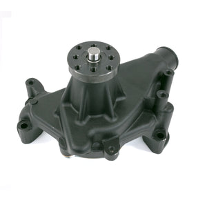 Top Street Performance Mechanical Water Pump - Aluminum, Black - Chevrolet Small Block Long Neck