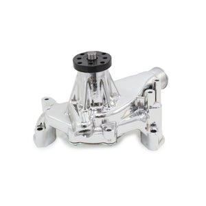 Top Street Performance Mechanical Water Pump - Aluminum, Chrome - Chevrolet Small Block Long Neck