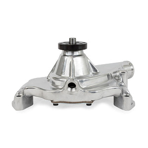 Top Street Performance Mechanical Water Pump - Aluminum, Polished - BBC "Mark IV" Short Neck, Reverse
