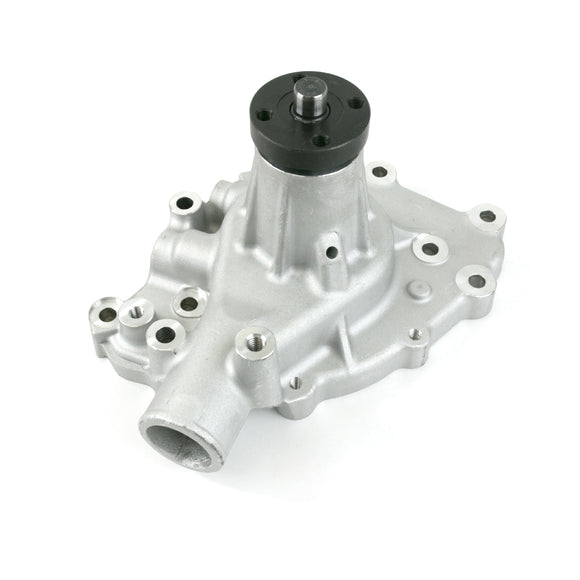 Top Street Performance Mechanical Water Pump - Aluminum, Satin - SBF (289, 302, 351W) P/S Outlet