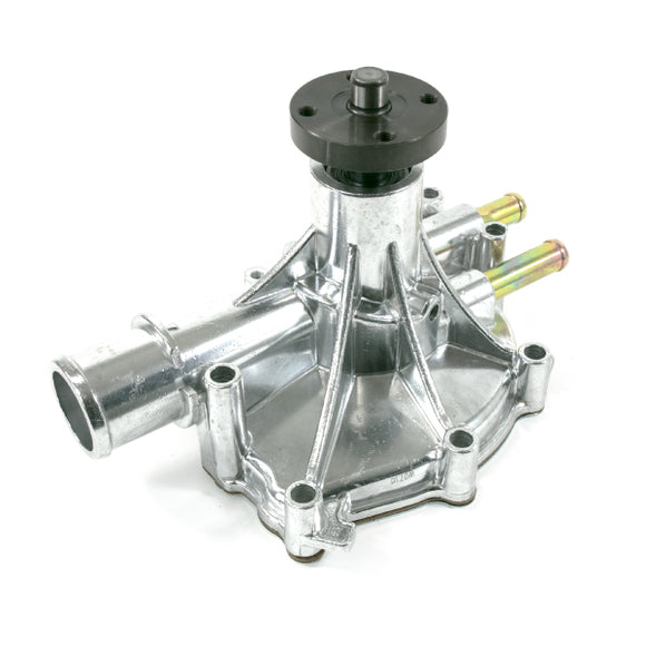 Top Street Performance Mechanical Water Pump - Aluminum, Polished - Ford Small Block, Reverse
