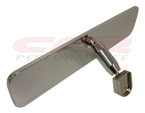 CHEVY/FORD/MOPAR POLISHED ALUMINUM REAR VIEW MIRROR - SMOOTH