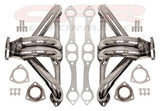 STAINLESS STEEL CHEVY SB HEADERS 1 5/8" HEAVY DUTY TUBING, 3/8" FLANGE - POLISHED