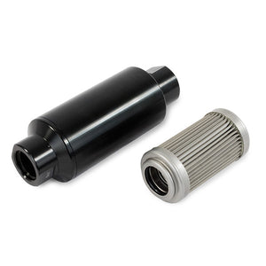 Top Street Performance Fuel Filter w/ 40 Micron Stainless Steel Element - Black