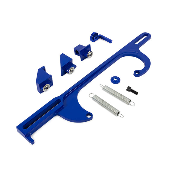 Top Street Performance Throttle Cable Bracket - Holley 4150/4160 Style 4 BBL - Blue
