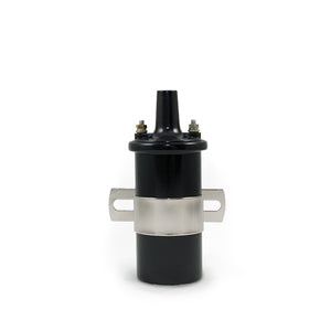 Top Street Performance Ignition Coil - Oil-Filled Canister Style, Female Socket, Black