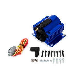 Top Street Performance Ignition Coil - Square E-Core External, Blue