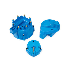 Top Street Performance HEI Distributor Super Cap and Rotor Kit - 8 Cylinder Male, Blue