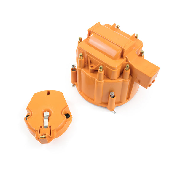 Top Street Performance HEI Distributor Standard Cap and Rotor Kit - 8 Cylinder Male, Orange
