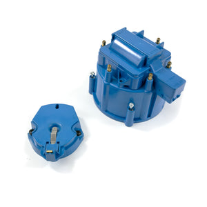 Top Street Performance HEI Distributor Standard Cap and Rotor Kit - 6 Cylinder Male, Blue