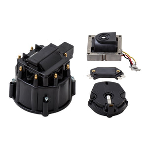Top Street Performance HEI Distributor Standard Cap Tune Up Kit - 8 Cylinder Male, Black