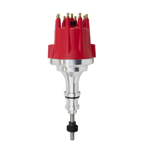 Top Street Performance Pro Series Pro Billet Distributor - Ford SB V8 (221, 260, 289, 302), Red