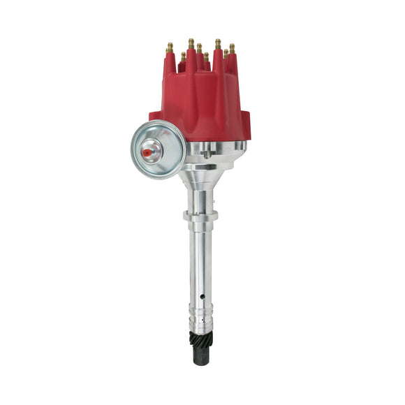 Top Street Performance Pro Series Ready to Run Distributor - Chevy SB/BB Mark IV V8 Fixed Collar, Red