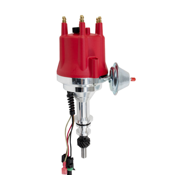 Top Street Performance Pro Series Ready to Run Distributor - Ford L6 Gen 3 (144, 170, 200, 250), Red