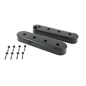 Top Street Performance Valve Covers - Fab. Alum., w/o Coil Mounts LSX, Black