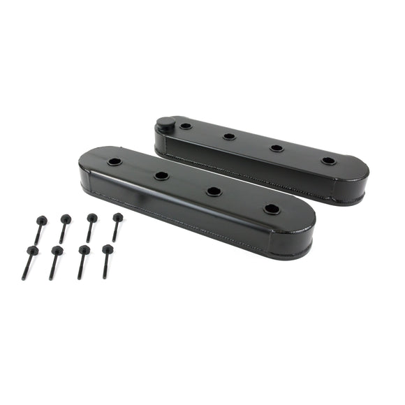 Top Street Performance Valve Covers - Fab. Alum., w/o Coil Mounts LSX, Black