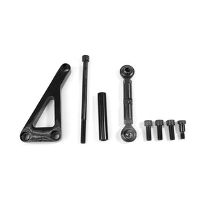 Top Street Performance Alternator 10SI Bracket - Aluminum SBC Long Water Pump - Black