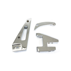 Top Street Performance Alternator 10SI Bracket - Aluminum SBC Short Water Pump - Chrome