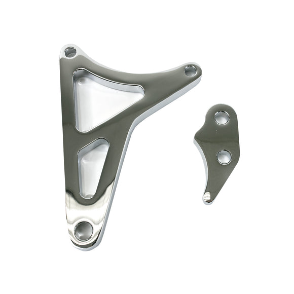 Top Street Performance Alternator 1G Bracket - Aluminum Ford Small Block - Chrome