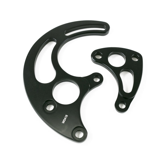 Top Street Performance Power Steering Saginaw Bracket - Aluminum BBC Long Water Pump - Black