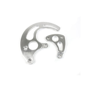 Top Street Performance Power Steering Saginaw Bracket - Aluminum BBC Long Water Pump - Brushed