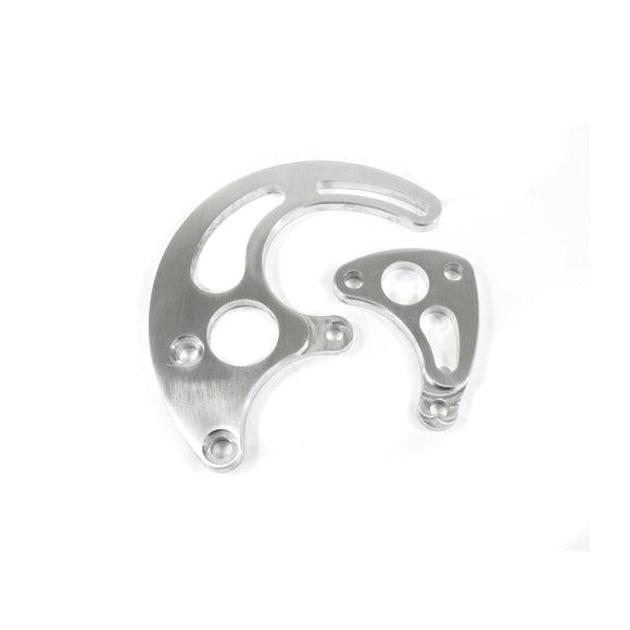 Top Street Performance Power Steering Saginaw Bracket - Aluminum BBC Long Water Pump - Brushed